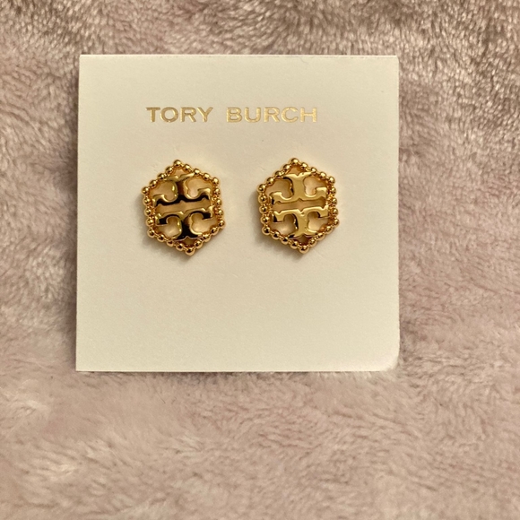 Tory Burch Jewelry - Tory Burch Gold Logo Studs
